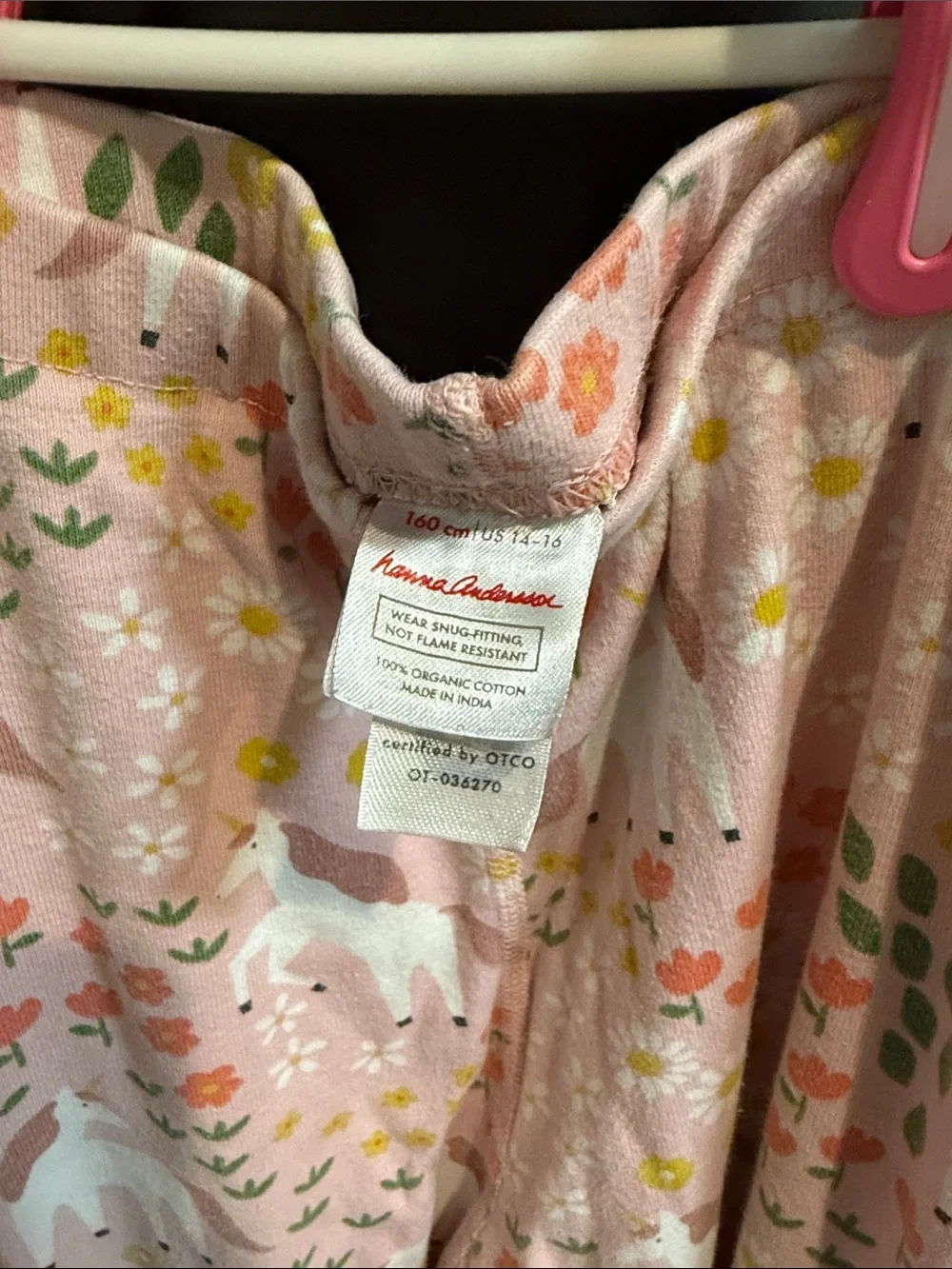 Hanna Andersson Pink Floral & Animal Print Pajama Set